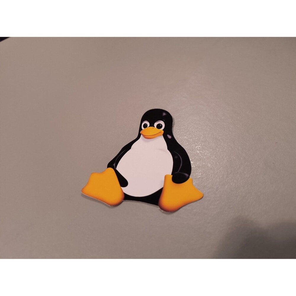 Tux Linux Penguin Computer Die Cut Sticker (Pack of 2)